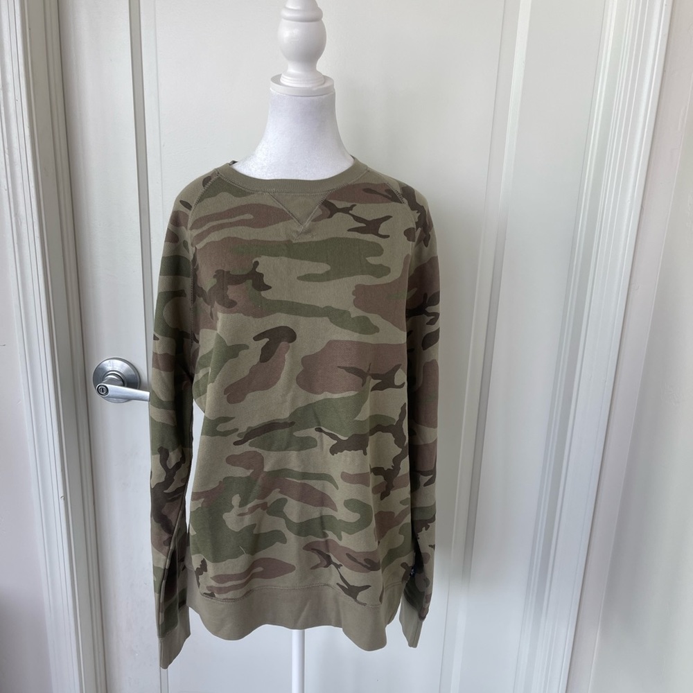 Dockers Cantrell Print Camo Unisex Crewneck Sweater Size XL